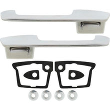 1966-67 Dodge Plymouth B Body; Front Outer Door Handle Set; with Chrome Buttons