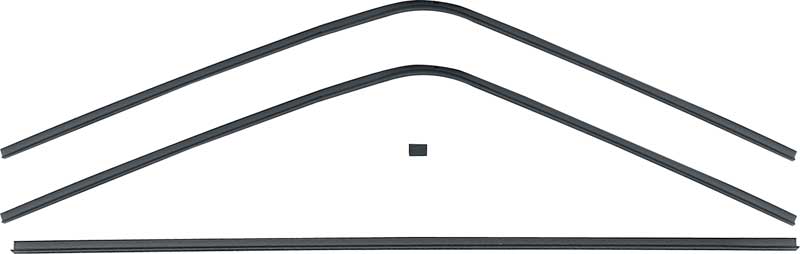 MB2806 - 1968-70 Dodge Charger (Except Daytona or 500); Interior Rear Window Trim; 4 Piece Set
