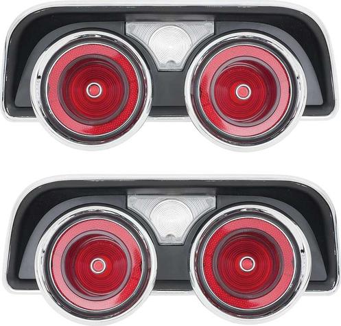1968 Dodge Charger; Tail Lamp Lens and Housing Set ; RH and LH Tail Lamps