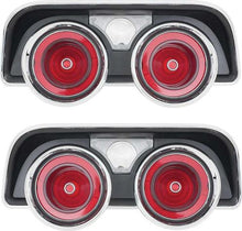 1968 Dodge Charger; Tail Lamp Lens and Housing Set ; RH and LH Tail Lamps
