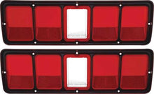 1971 Plymouth Road Runner, GTX; Tail Lamp Lens; with Black Trim; Pair