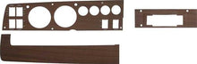 1969 Mopar B-Body Woodgrain Rallye Dash Bezel Set ; 5 Piece Set ; with AM / 8 Track ; w/o AC
