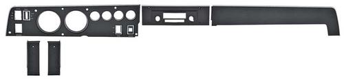 1970 Mopar B-Body Rallye Dash Bezel Set; without AC;  AM/FM Radio; 5 Piece Set