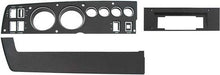 1969 Rallye Dash Bezel Set ; Black; with AC, AM, 8 Track; 3 Piece set