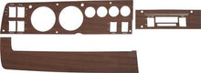1969 Rallye Dash Bezel Set ; Woodgrain; with AC, AM/FM; 3 Piece set