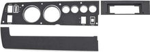 1970 Rallye Dash Bezel Set ; Black; with AC, AM, 8 Track; 3 Piece set