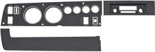 1970 Rallye Dash Bezel Set ; Black; with AC, AM/FM; 3 Piece set