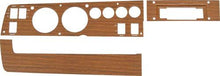 1970 Mopar B-Body Woodgrain Rallye Dash Bezel Set; with AC;  AM/ 8 Track;  3 Piece