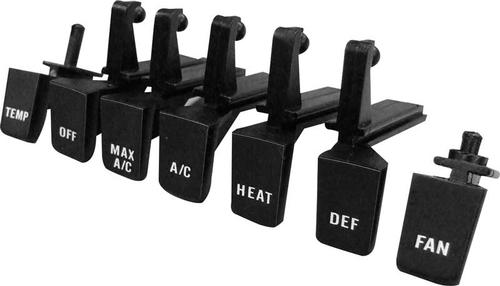 1969-70 Mopar B-Body With AC 7 Piece Heater/AC Push Button Sliders Set
