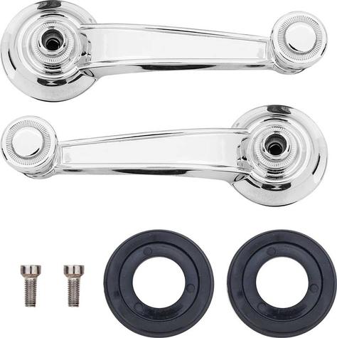 1967 Dodge, Plymouth A & B Models; Window Crank Handle Set; with Hardware; Pair