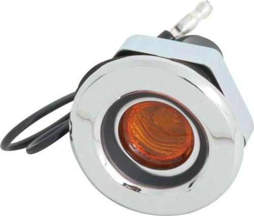 1968 Dodge Dart, Charger; Front Side Marker Lamp Assembly; Curved Style; Amber Lens; Each