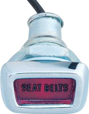 1968-76 Mopar A/B/E-Body; Seat Belt Warning Light and Cable; Dash Mounted