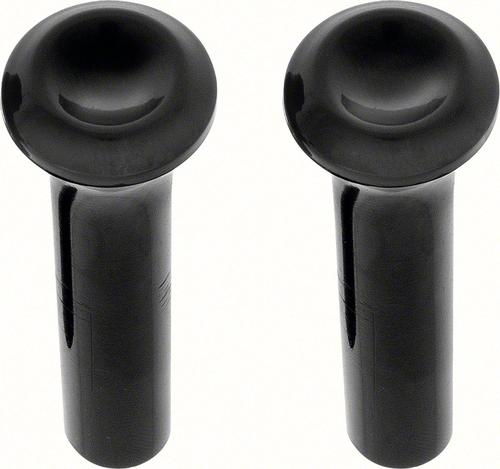 1964-74 Dodge, Plymouth A & B Body; Door Lock Knobs; Black; Pair