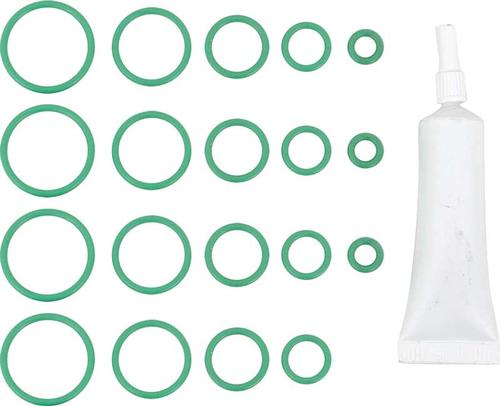 1963-76 Chrysler, Dodge, Plymouth; O-Ring Set; with Air Conditioning; Includes Lube Tube
