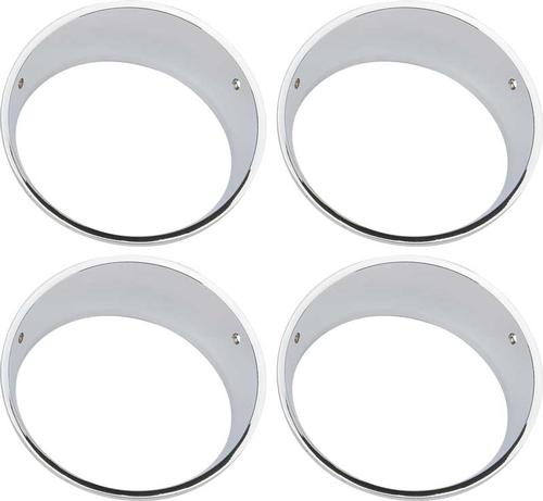 1972-74 Dodge Challenger Headlamp Bezel Set ; Chrome ; Set of 4