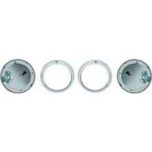 1970-71 Cuda Road Lamp Housing and Bezel Set; 4 Piece Set