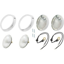 1970-71 Cuda Road Lamp Housing and Bezel Set; 4 Piece Set
