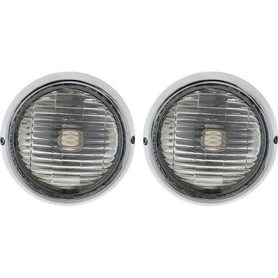 1970-71 Cuda Road Lamp Housing and Bezel Set; 4 Piece Set