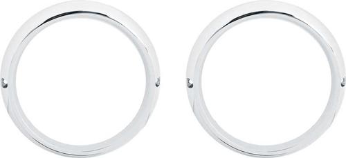 1970-71 Barracuda / Cuda Road Lamp Bezel Set; Pair