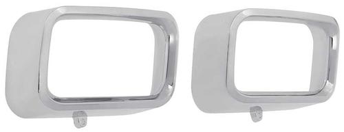 1972-74 Plymouth Barracuda, Cuda; Park Lamp Bezels; RH and LH; Pair