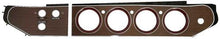 1972-74 Barracuda, Cuda, Challenger; Woodgrain Rallye Gauge Bezel Set; Hardtop; 3 Switch