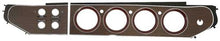 1972-74 Barracuda, Cuda, Challenger; Woodgrain Rallye Gauge Bezel Set ; Hardtop ; 4 Switch