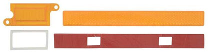 1970-71 Barracuda , Cuda; Front Side Marker Lens Set; with Gaskets