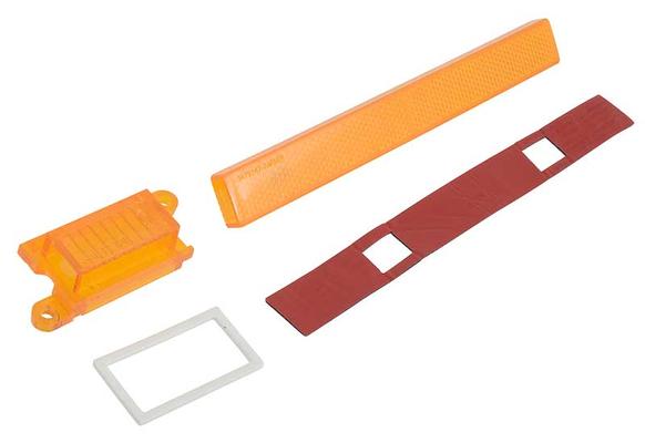 1970-71 Barracuda , Cuda; Front Side Marker Lens Set; with Gaskets