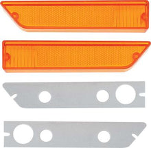 1970-71 Challenger; Front Side Marker Lens and Gasket Set; 4 Piece Set; Mopar Licensed