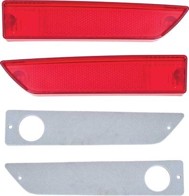 1970-71 Challenger; Rear Side Marker Lens and Gasket Set; 4 Piece Set