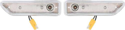 1970-71 Challenger; Front Fender Side Marker Bezel Set; Pair