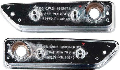 1970-71 Dodge Challenger; Rear Side Marker Bezels; Pair