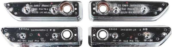 1970-71 Challenger; Side Marker Bezel Set ; Front and Rear; 4 Piece Set