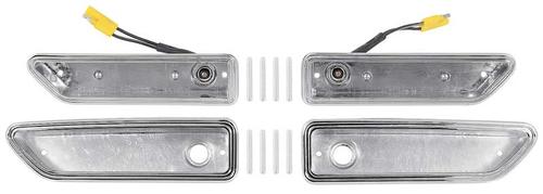 1970-71 Challenger; Side Marker Bezel Set ; Front and Rear; 4 Piece Set
