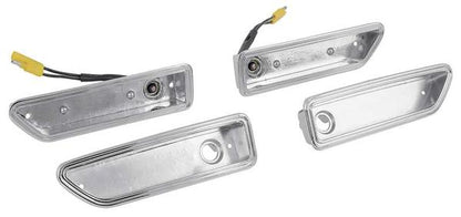 1970-71 Challenger; Side Marker Bezel Set ; Front and Rear; 4 Piece Set