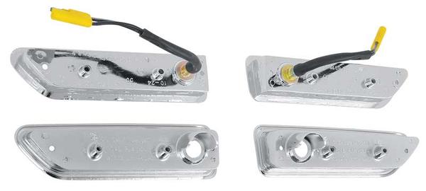 1970-71 Challenger; Side Marker Bezel Set ; Front and Rear; 4 Piece Set