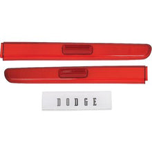 1970 Dodge Challenger; Tail Lamp Lens and Back Up Lens Set; with Dodge Lettering