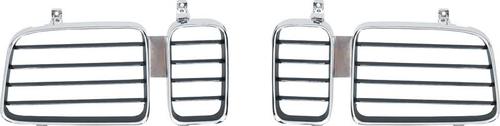1971 Barracuda, Cuda; Tail Lamp Bezel Inserts; Chrome; Pair