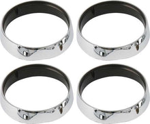 1971 Plymouth Barracuda Headlamp Bezel Trim Rings; Chrome ; Set of 4
