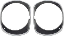 1972-74 Barracuda, Cuda; Chrome Headlamp Bezels; Pair