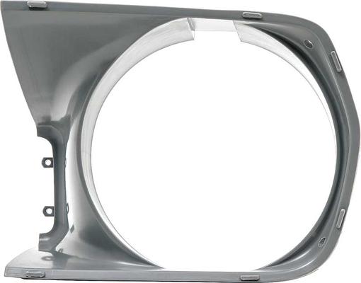1970 Plymouth Barracuda, Cuda; Headlamp Bezel; Gray; LH Driver Side