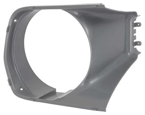 1970 Plymouth Barracuda, Cuda; Headlamp Bezel; Gray; LH Driver Side