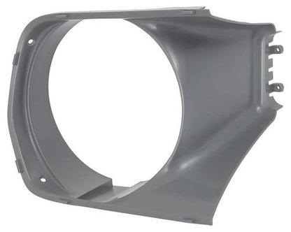1970 Plymouth Barracuda, Cuda; Headlamp Bezel; Gray; LH Driver Side