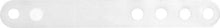1 Pin Strap Clip, 3 1/2", Clear