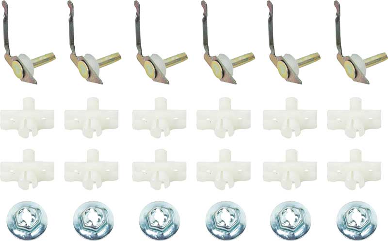 MN1430 - 1970-74 Plymouth Barracuda, Cuda; Rear Tail Panel Molding Hardware Set