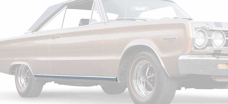 MN1436 - 1967 Plymouth GTX Rocker Panel Moldings