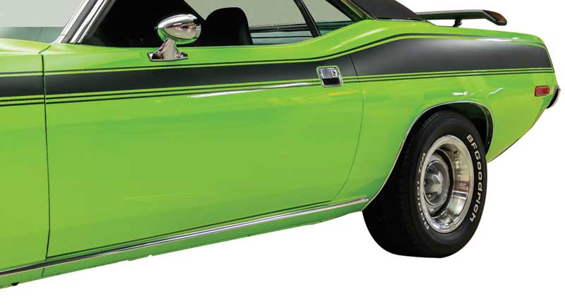 MN1453 - 1973-74 Plymouth Barracuda, Cuda; Rocker Panel Moldings; Pair