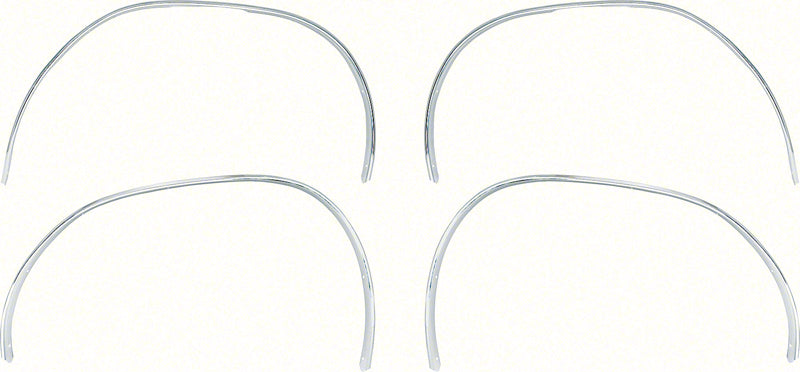 MN1479 - 1970-74 Dodge Challenger; Wheel Opening Molding Set; Front and Rear; 4 Piece Set; Made In USA