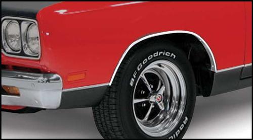 MN1482 - 1969 Plymouth GTX; Wheel Opening Molding Set; Front and Rear; 4 Piece Set; Made In USA