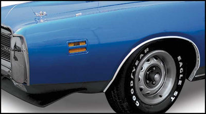 MN1483 - 1971-72 Dodge Charger, Coronet; Wheel Opening Molding Set; Front and Rear; 4 Piece Set; Made In USA